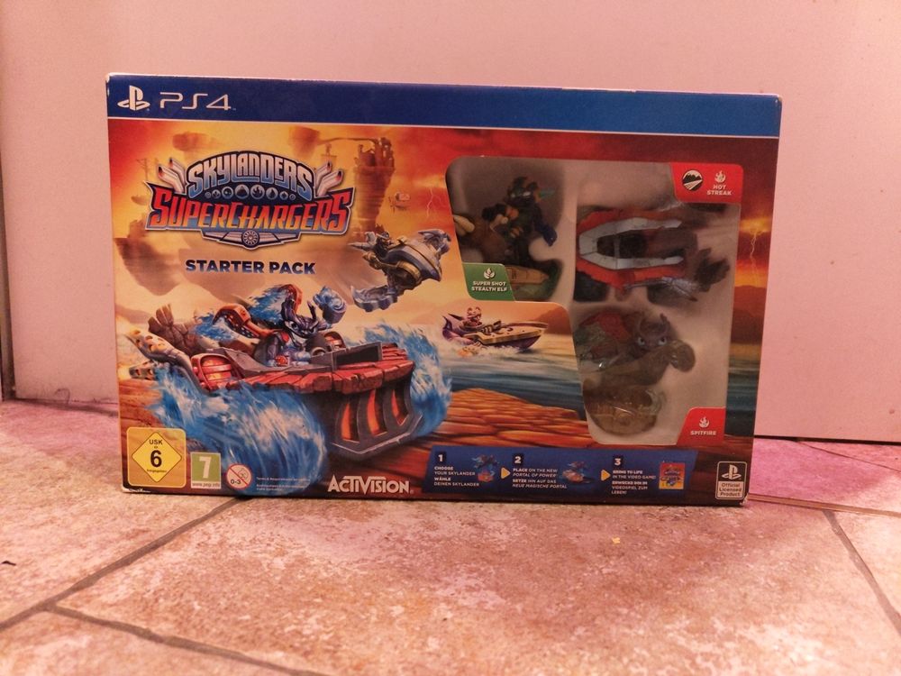 Skylanders Superchargers Sur PS4 - Version Française (VF), Très Bon état, Complet