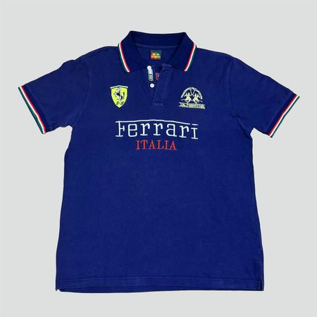 Ferrari Poloshirt La Martina Gr. XL blau Top Zustand