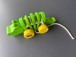 Manor Wooden Pull-Along Crocodile Toy