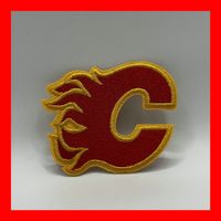Calgary Flames Aufnäher Badge Patch Eishockey NHL Logo USA
