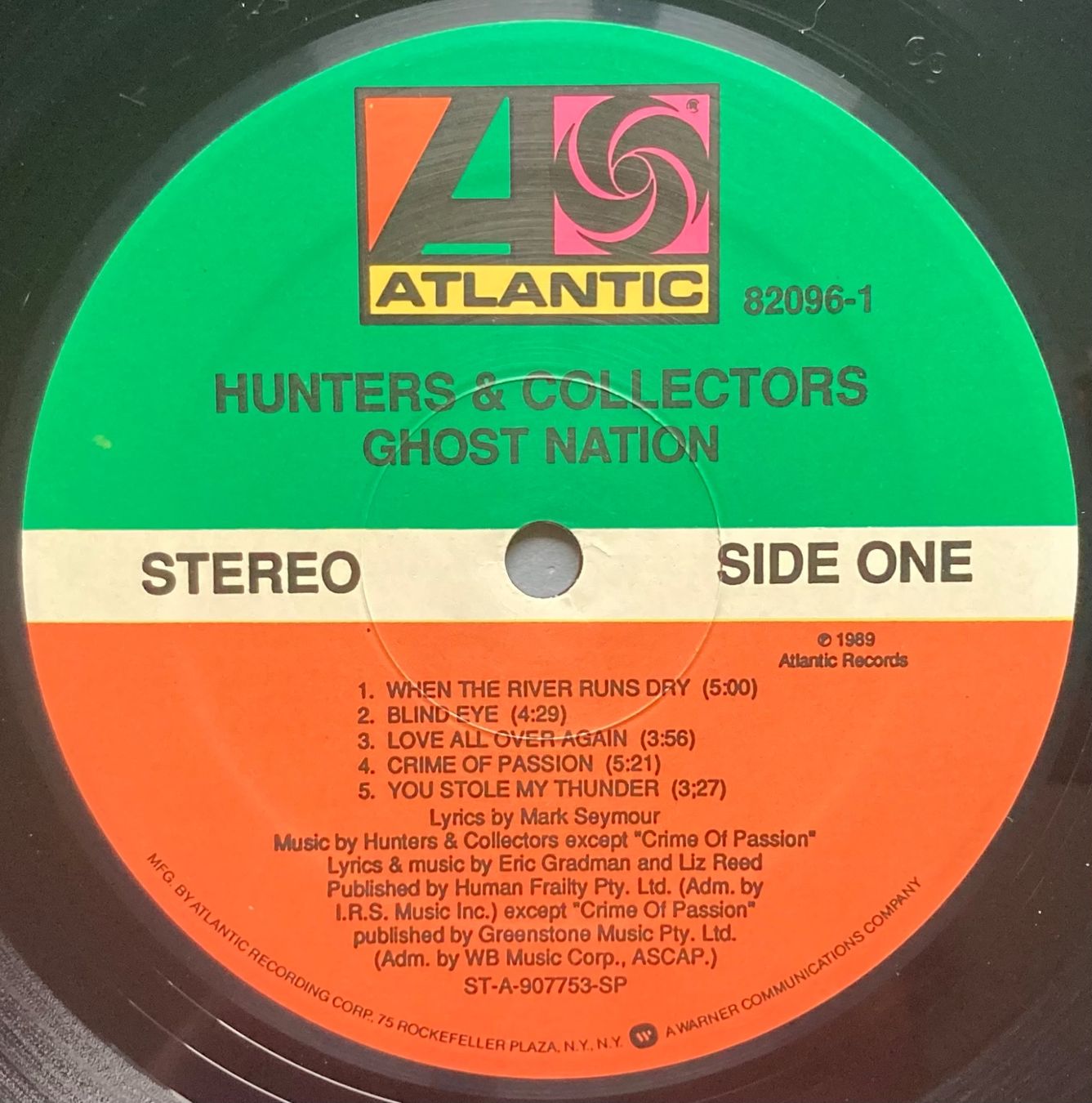 Dischi in vinile: HUNTERS & COLLECTORS - GHOST NATION – Usato da Poliez-Pittet venduto da Newtown-Records 3