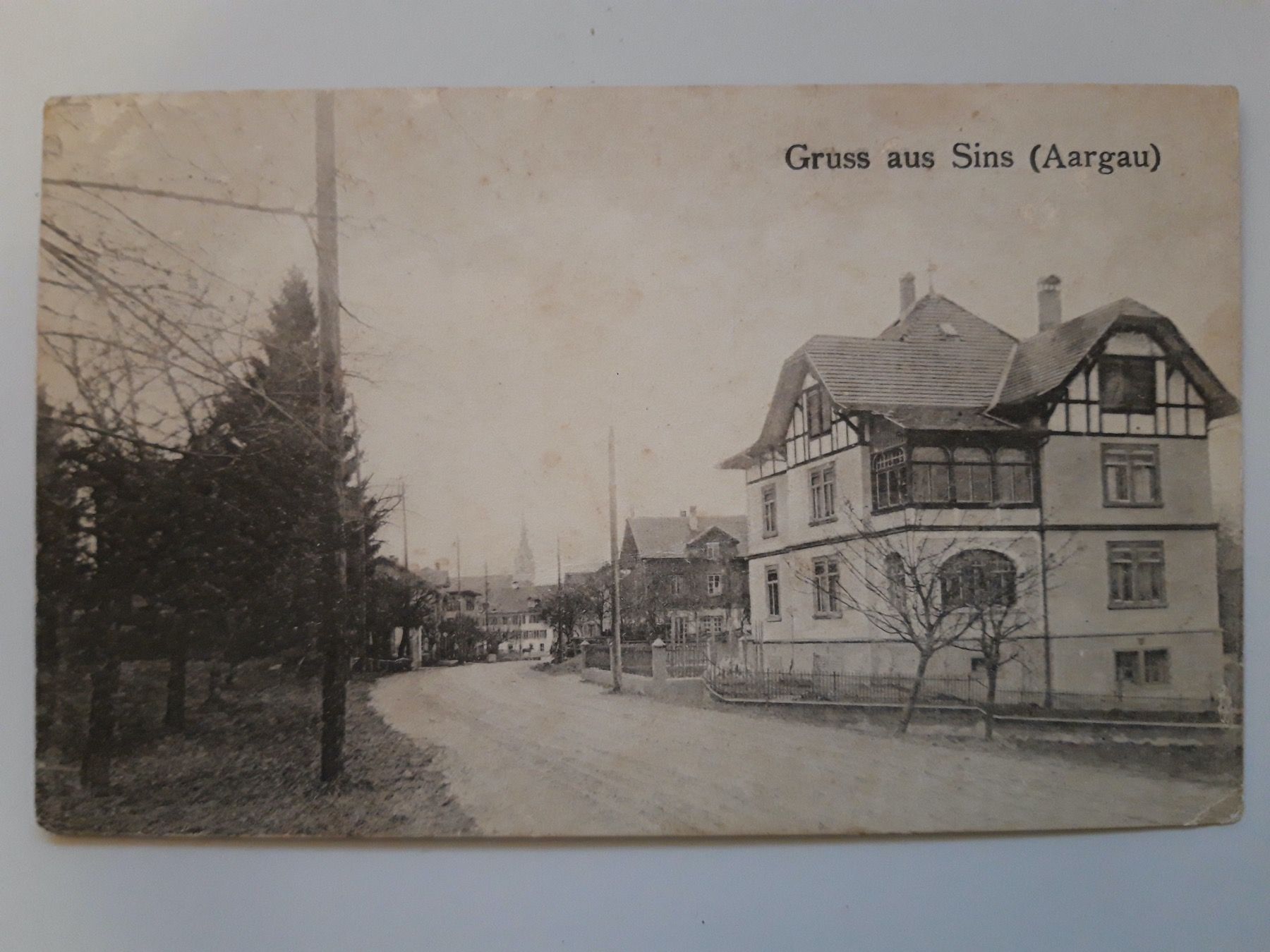 Ansichtskarten: Gruss aus Sins 1922 – Gebraucht aus Sargans von nicsam1815