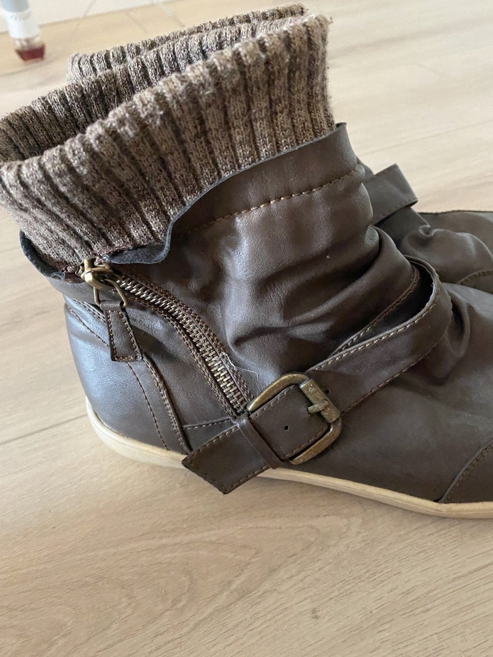 Damenschuhe: schöne braune Stiefeletten, Gr. 41 – Gebraucht aus Füllinsdorf von Sunnebliemli7 4