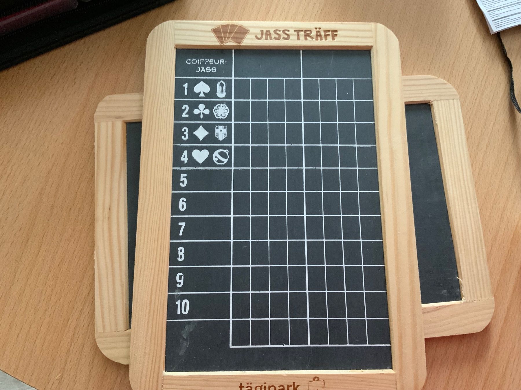Giochi: Jass-Set und Tafel – Nuovo e nell'imballaggio originale da Siglistorf venduto da Kerze1licht 2