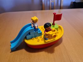 Lot bateau LEGO DUPLO avec toboggan et figurines