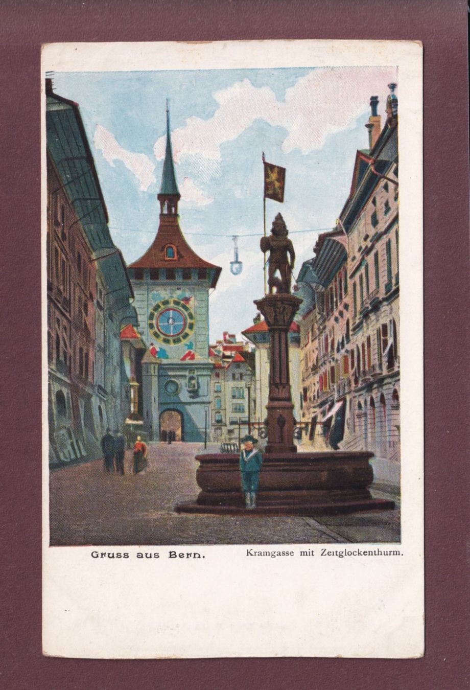 Cartoline postali: Gruss aus BERN - Kramgasse – Usato da Pully venduto da nicecards