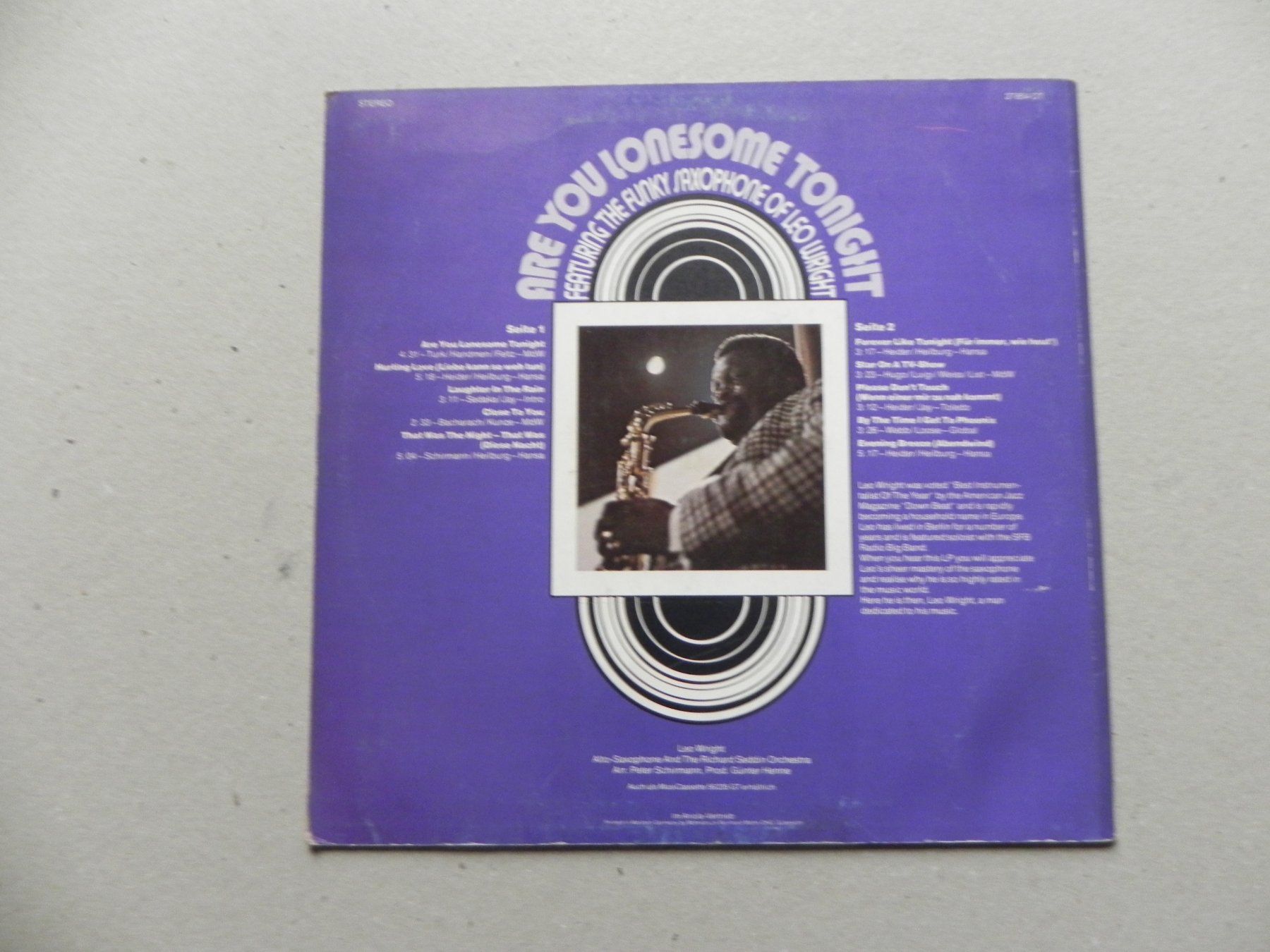 Dischi in vinile: LP mit Leo Wright Funky Saxophon Musik ca. 1975 – Usato da Siebnen venduto da krimsie 1