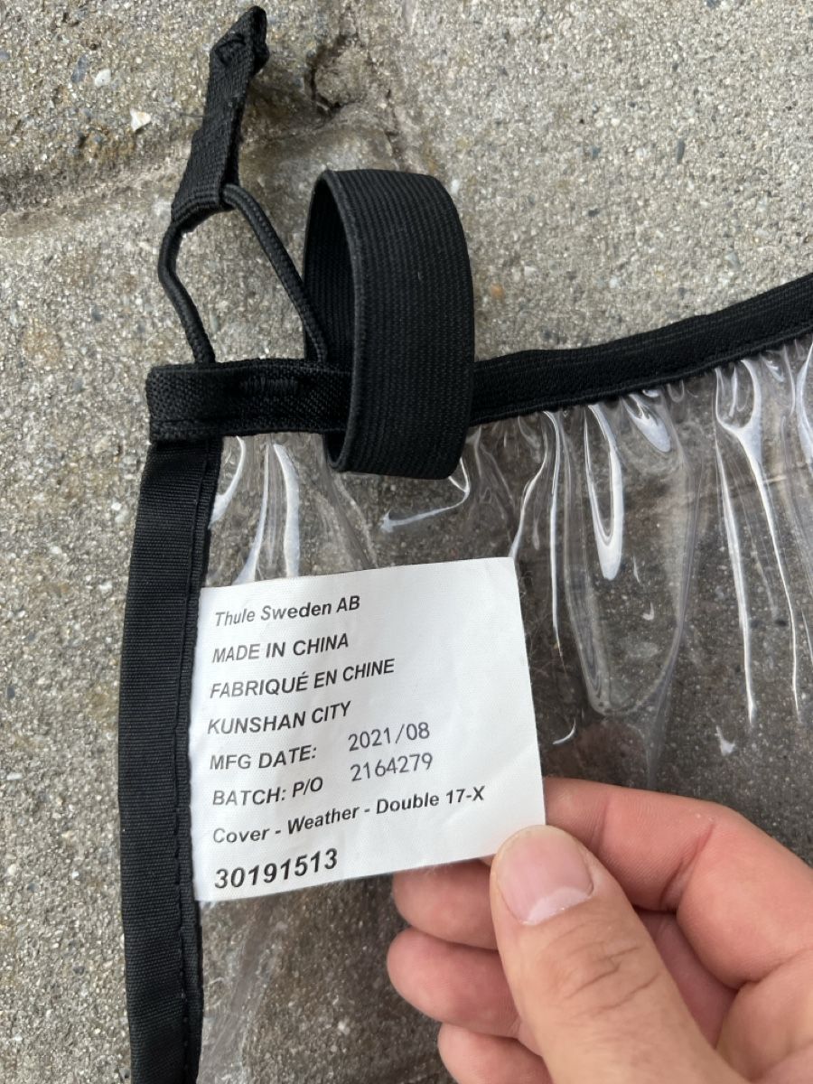 Thule Rimorchi: Thule Chariot Regenverdeck (Raincover) – Nuovo (secondo la descrizione) da Heimisbach venduto da rufe1 1