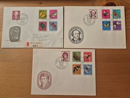 CH-PJ FDC div.Jahre Zustand gemäss Bilder