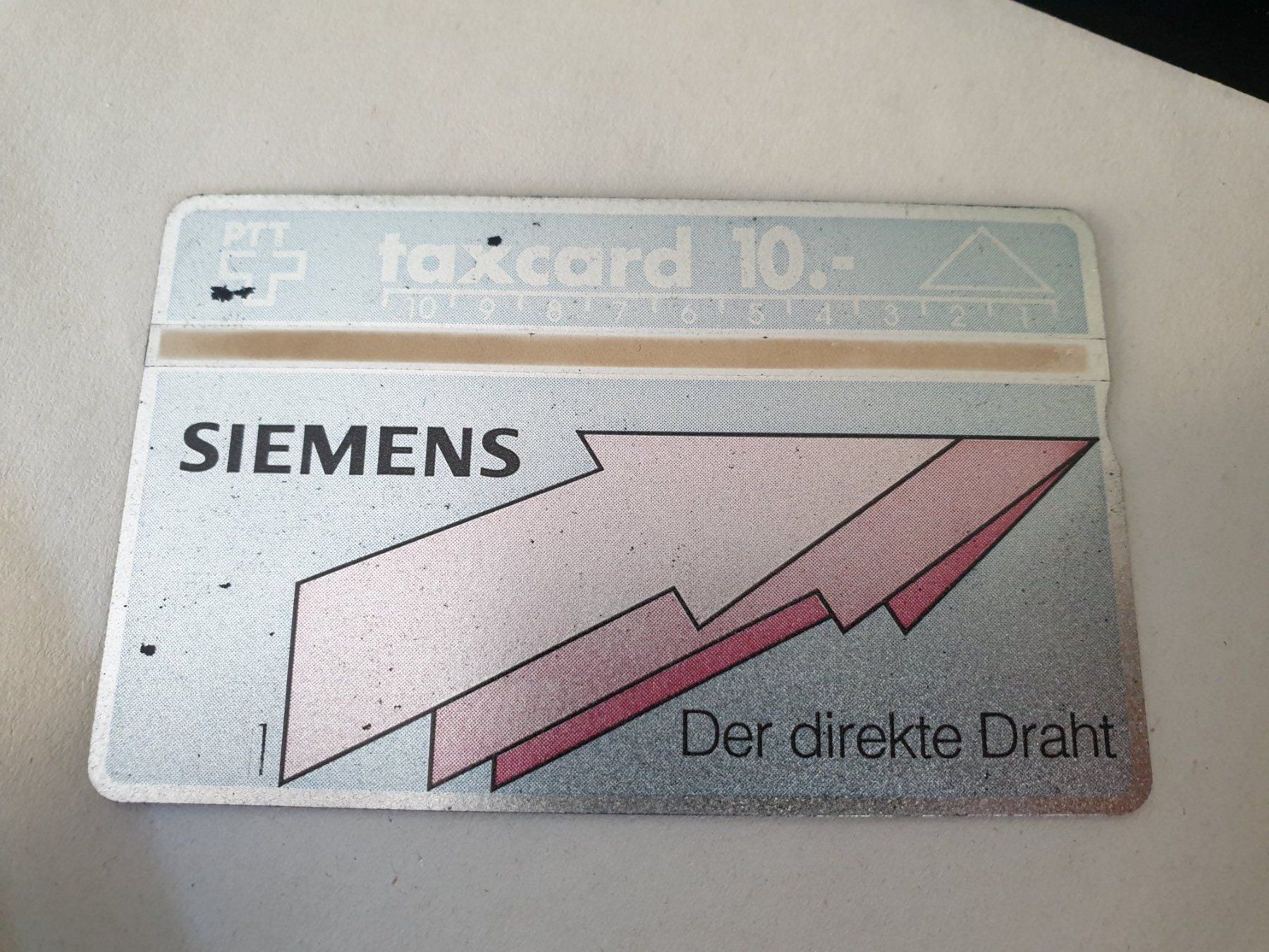 Telefon- & Taxkarten: Siemens 104F ungebr – Gebraucht aus Rain von chesz