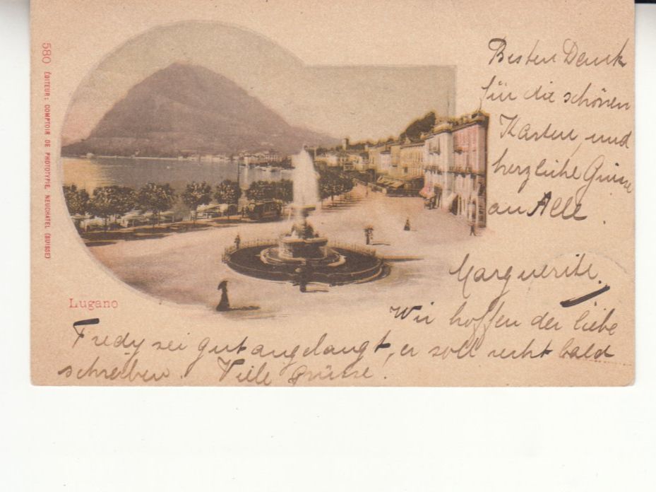 Ansichtskarten: Lugano 1900 – Gebraucht aus Bürglen TG von StampGraf