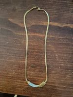 Collier vintage doré avec strass – Années 80/90