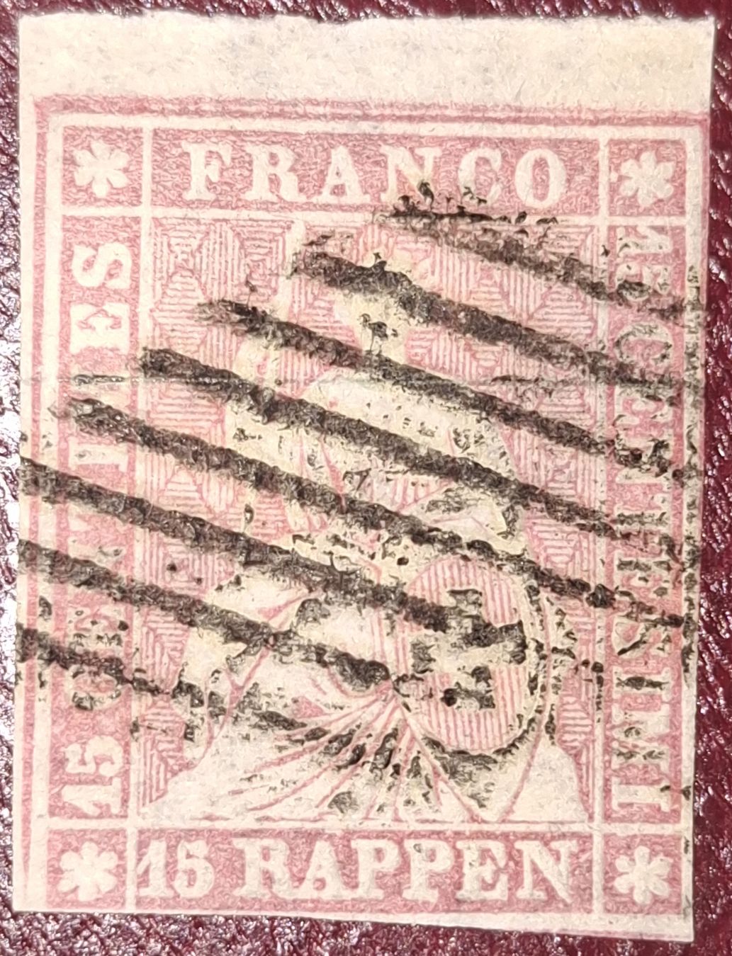 Tutti i francobolli: Strubel 24F Kat. 450.- – Usato da Balgach venduto da SIMEON27