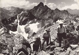 Originale alte Bergsteiger-Postkarte, Le Massif du Cinto!