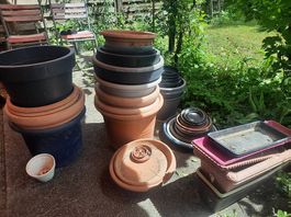 Diverse Blumentöpfe / Übertöpfe