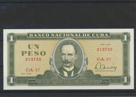 1982 Kuba, "Banknote - 1 Peso", bankfrisch