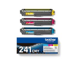 Original Brother Toner TN-241 CMY, Multipack, cyan, magenta,