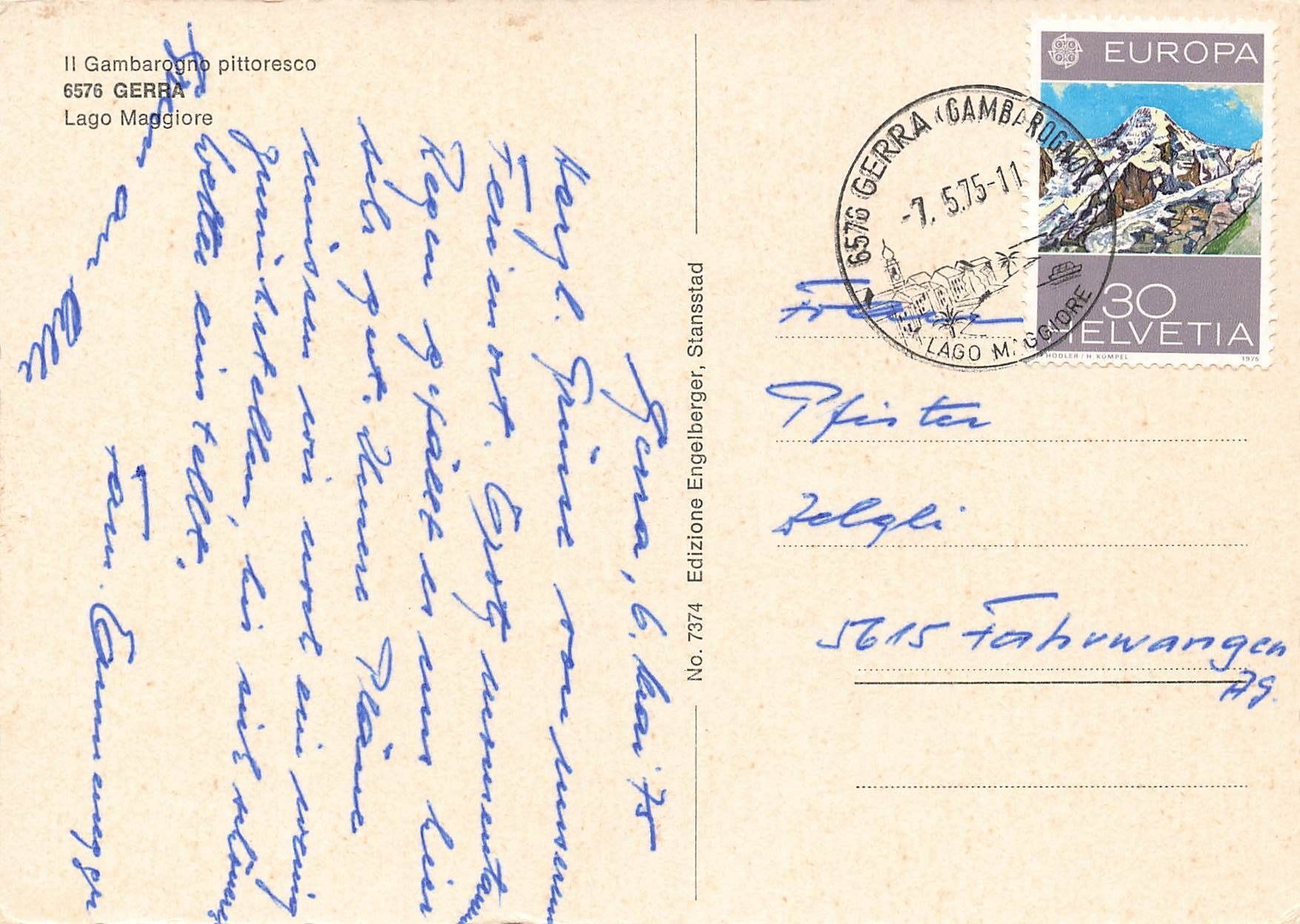 Cartes postales: Gambarogno Gerra – D'occasion à Biasca par Blenio71 1