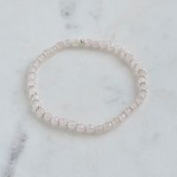 Armband Silber 925 & Rosenquarz (14512)