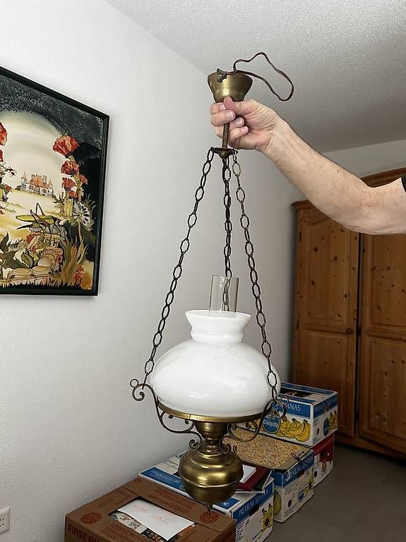 Lampadari & plafoniere: 2 sehr antike Lampen – Usato da Schalunen venduto da Nicu21