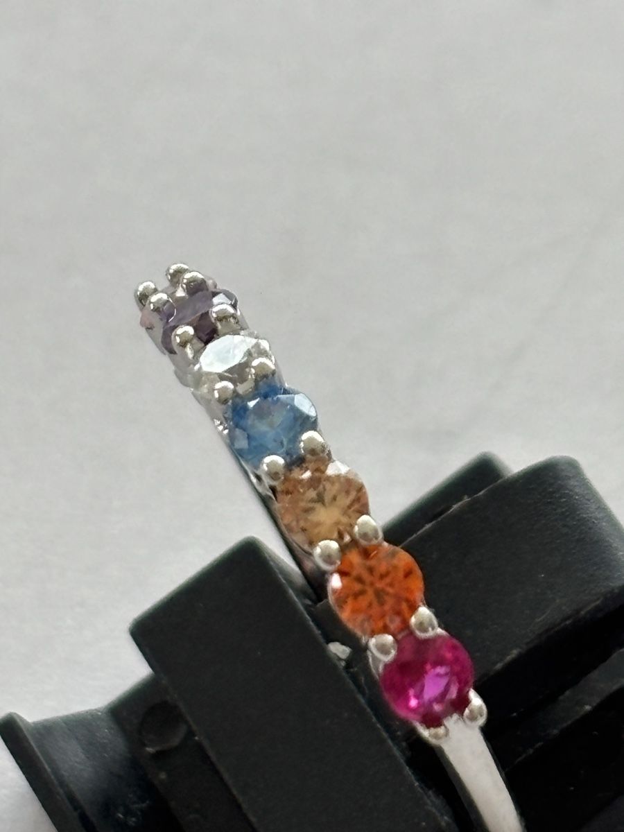 Ringe: Regenbogen Ring, 925 Silber – Gebraucht aus Langnau am Albis von flusspflege 2