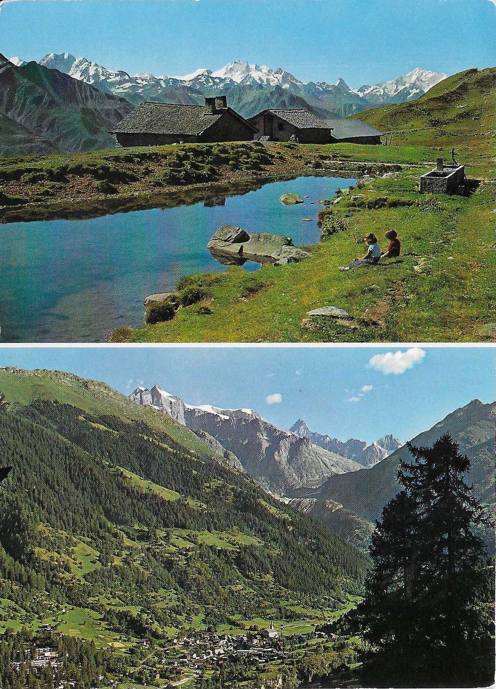 Cartoline postali: Fiesch mit Finsteraarhorn VS – Usato da Rothrist venduto da Stranglehold