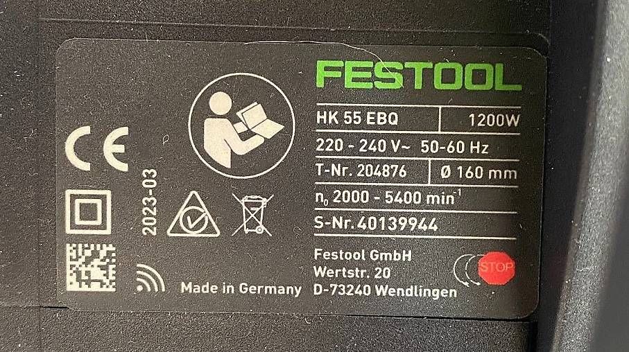 Alle Werkzeuge: Festool - HK 55 EBQ – Gebraucht aus Pontresina von coco-91 1