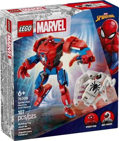 Lego Baukästen: LEGO Marvel 76308 Spider-Man Mech vs. Anti-Venom – Neu und originalverpackt aus Basadingen von NekoBricks