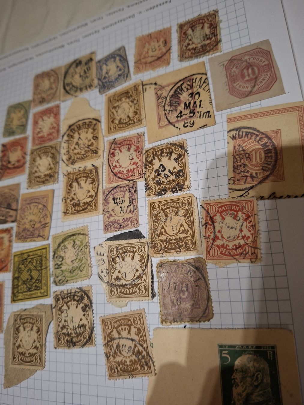Alle Briefmarken: Bayern / Briefmarken Lot – Gebraucht aus Balgach von SIMEON27 1