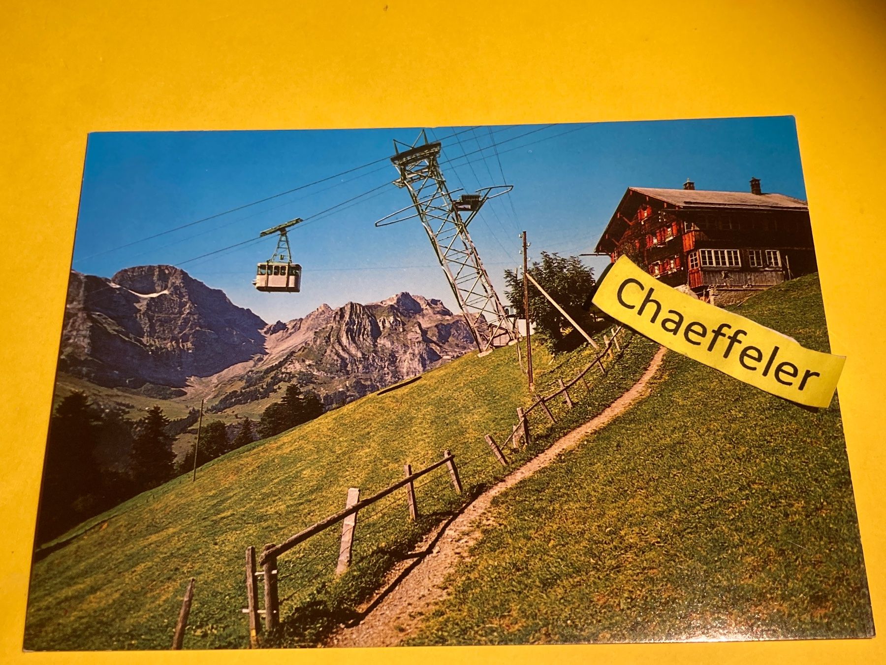 Ansichtskarten: Engelberg, Brunni- Luftseilbahn – Gebraucht aus Zürich von Chaeffeler
