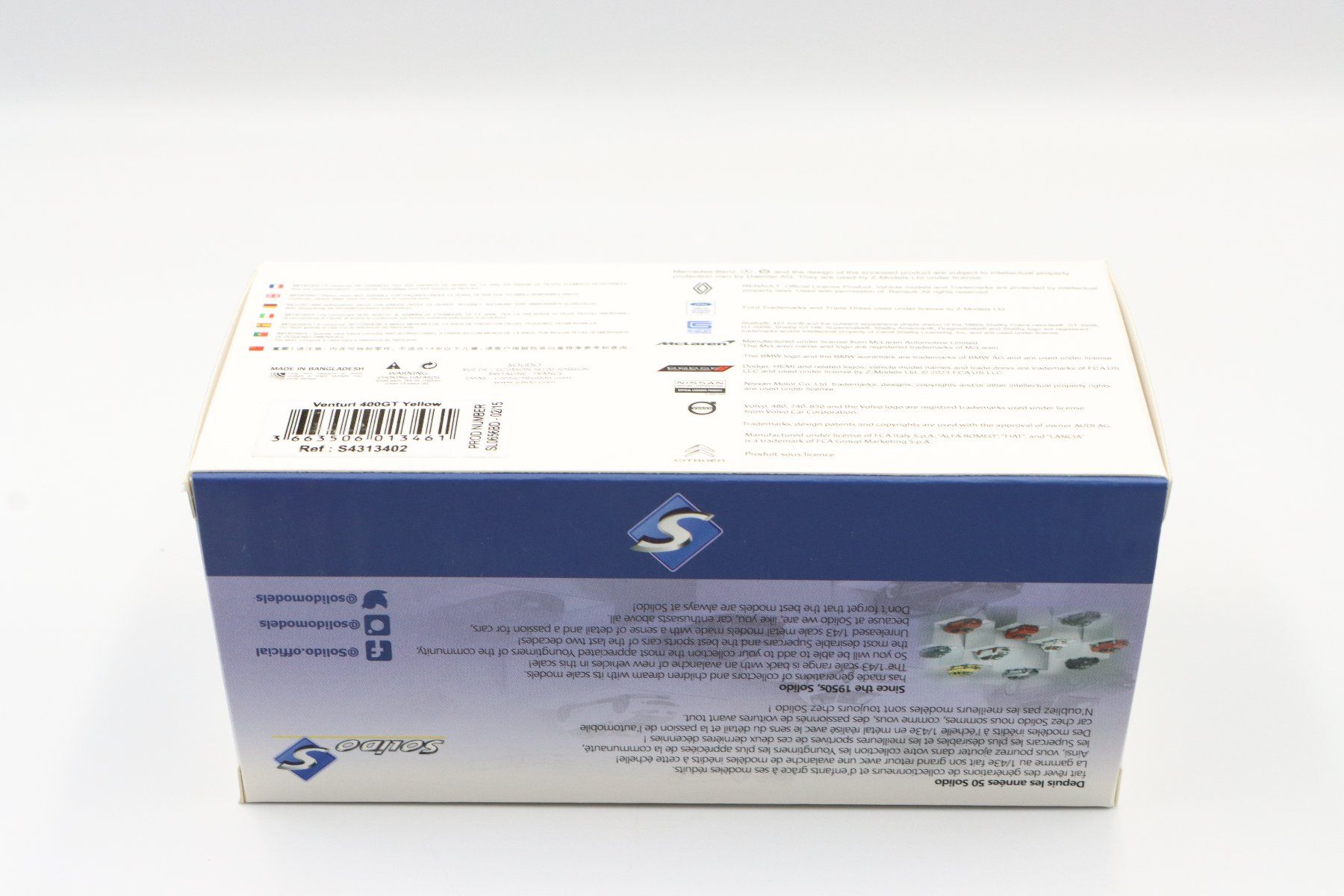 Venturi Modellautos: Venturi 400 GT 1994 1:43 Solido – Neu und originalverpackt aus Bühl b.Aarberg von modelldiecast 2