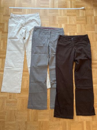 3 Hosen Damen Gr. W30/L32 bzw. XS Stoffhosen