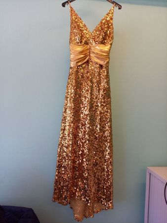 DAMEN  ABEND ODER COCKLAIL TRÄGER  KLEID