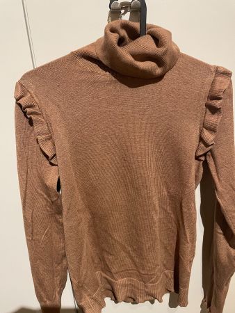 Rollkragenpullover gr s karamell