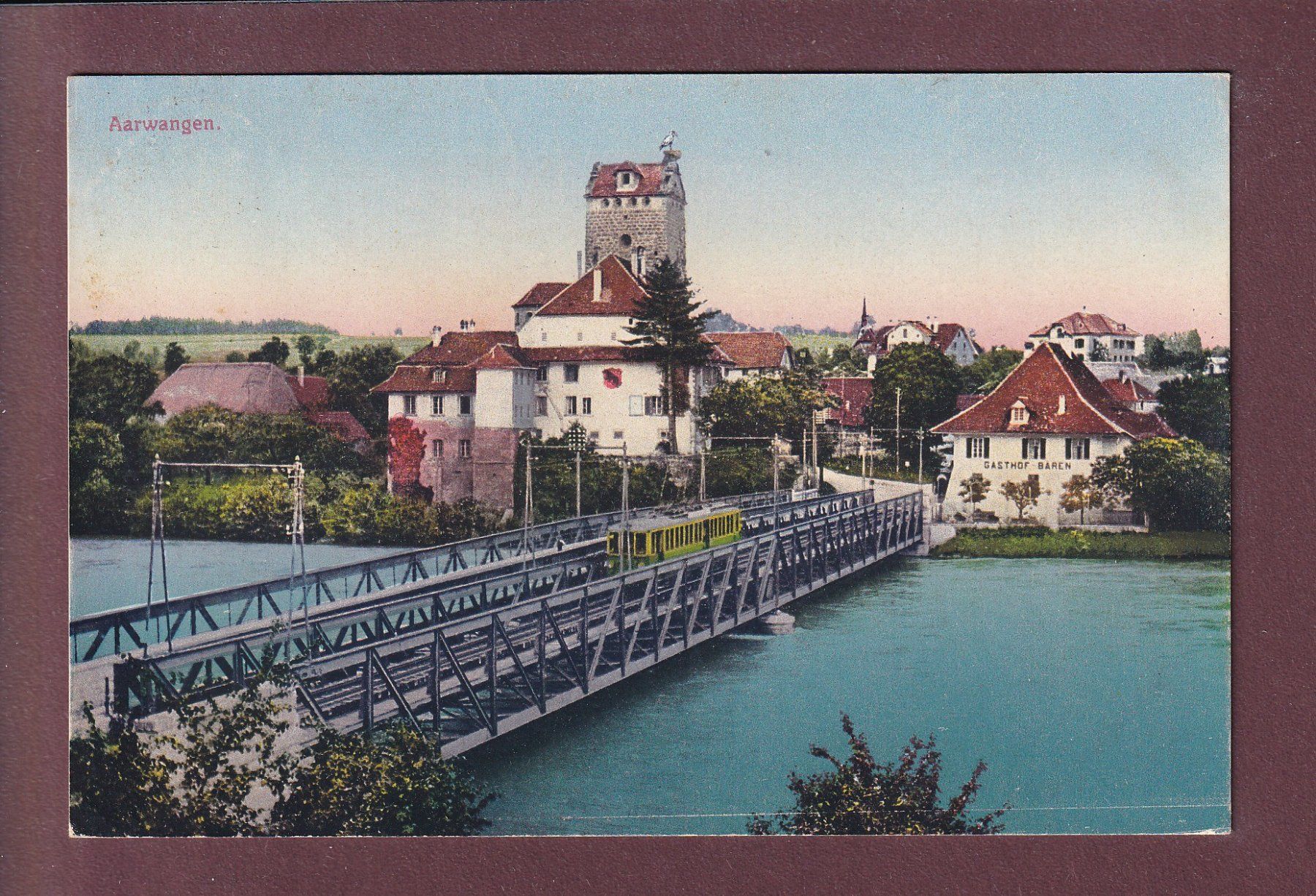 Ansichtskarten: AARWANGEN - Bahnbrücke - 1928 – Gebraucht aus Pully von nicecards