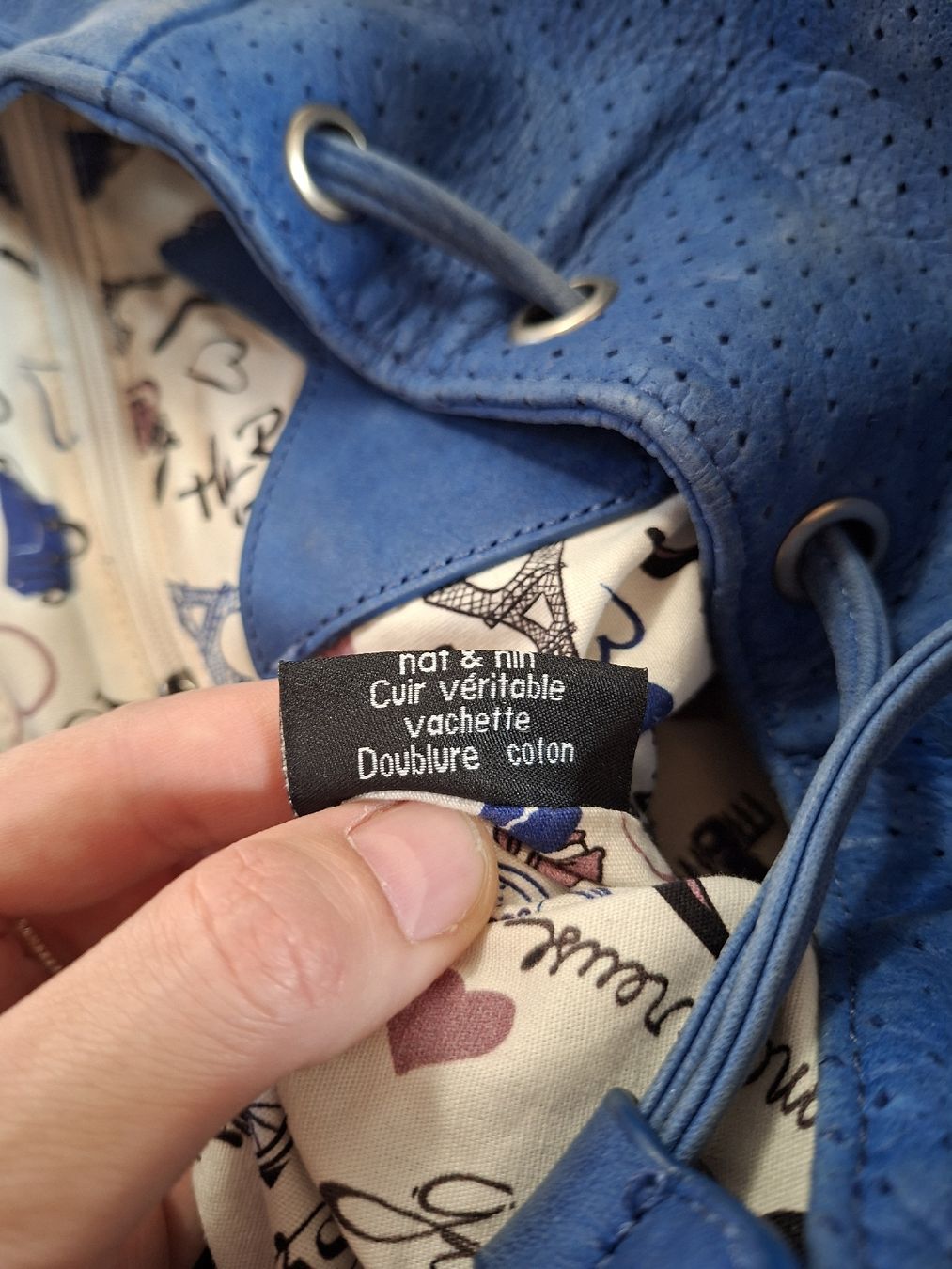 Zaini: Sac à dos Nat & Nin en cuir – Usato da Lausanne venduto da Super-cerise 8