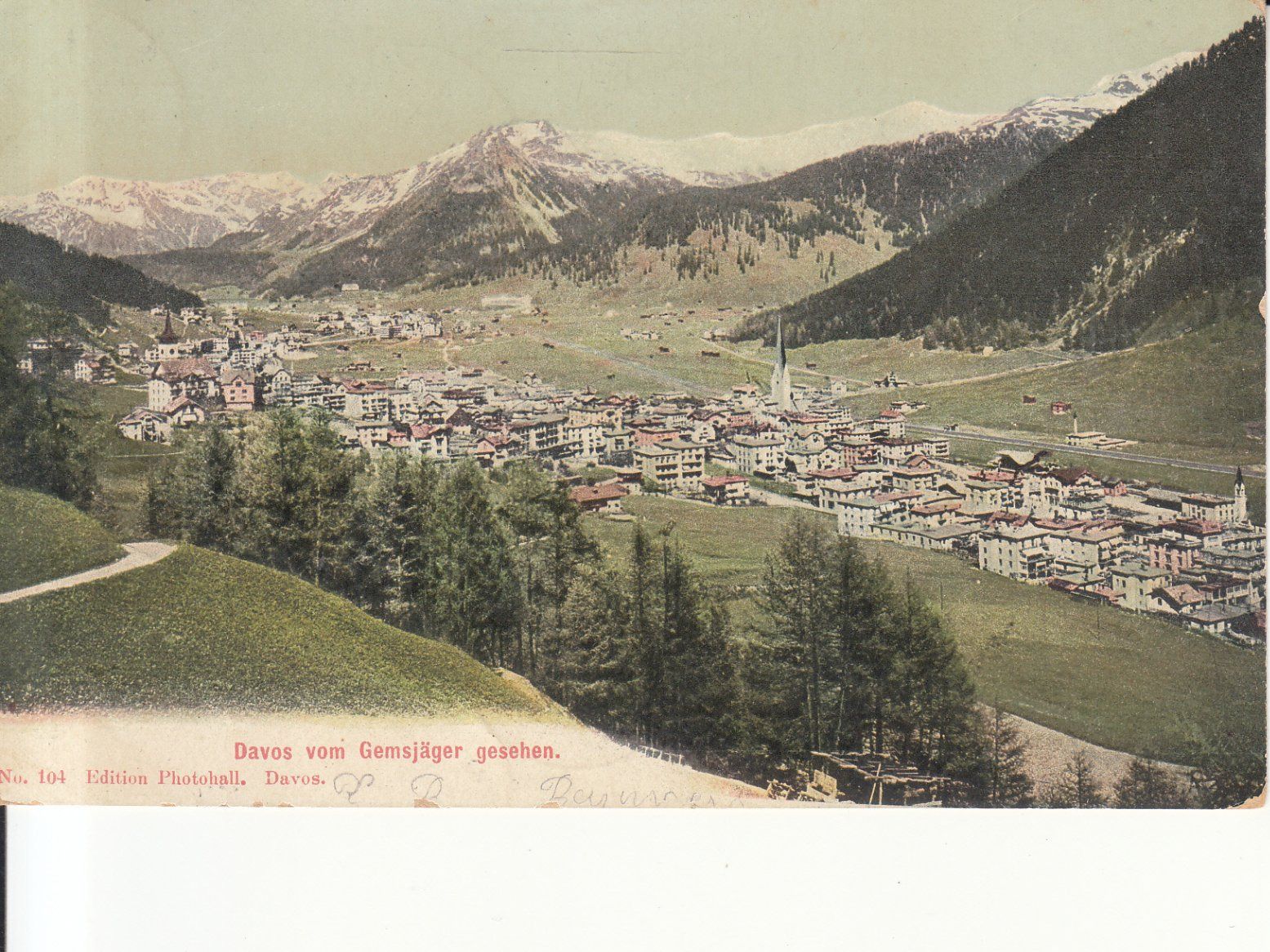 Ansichtskarten: Davos 1909 – Gebraucht aus Bürglen TG von StampGraf