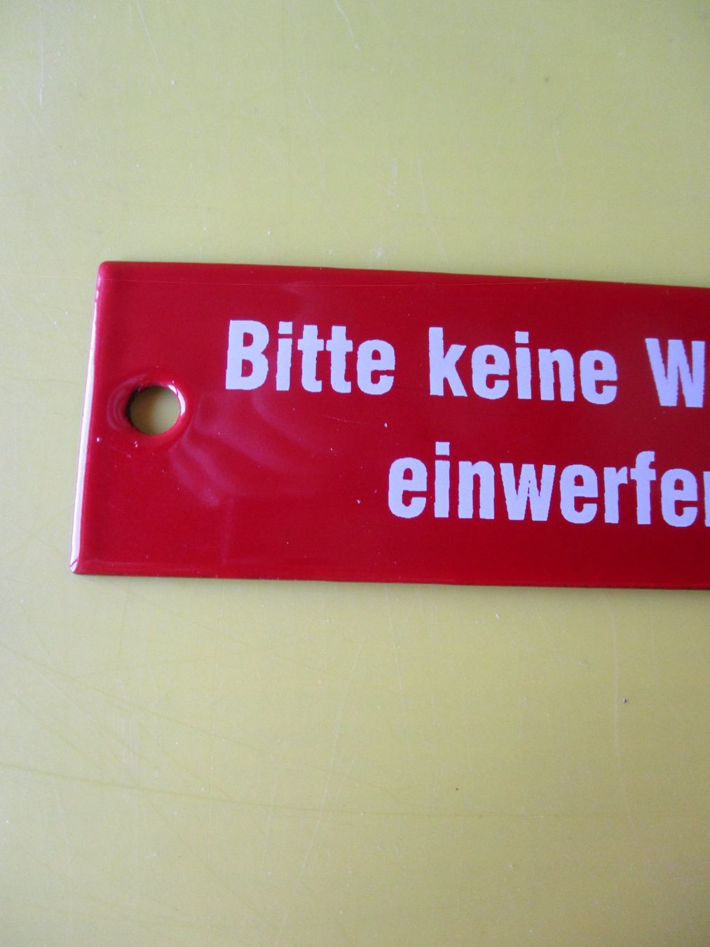 Insegne: Bitte keine Werbung einwerfen!  Emailschildli – Usato da Ottikon Gossau ZH venduto da hokuspokus 1