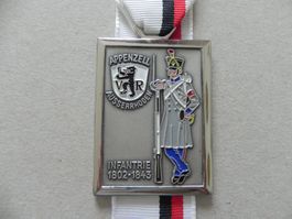 Medaille Schweiz Militär Uniform Kanton Appenzell AR 1802