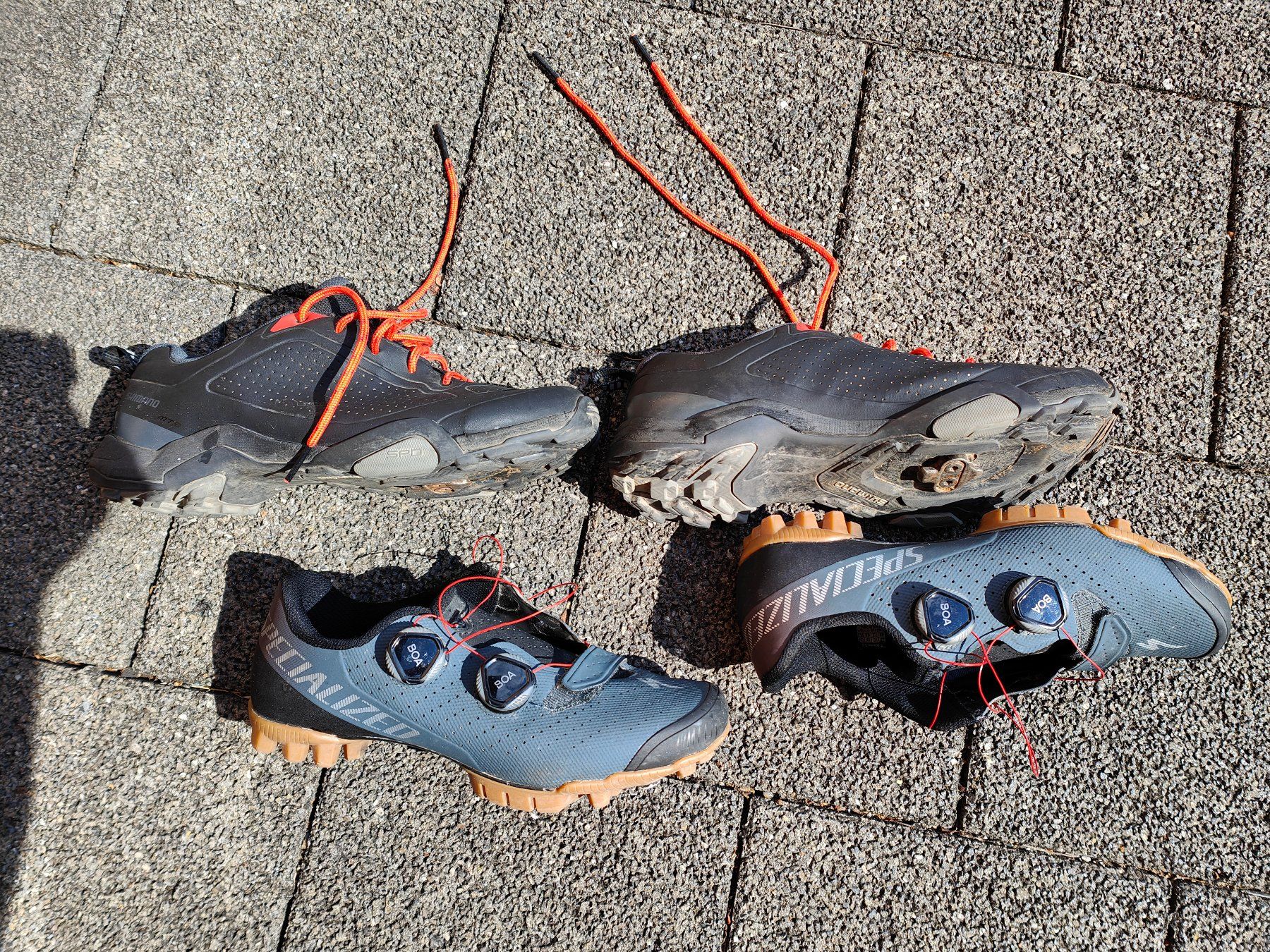 Shimano Scarpe da donna: 2 Bikeschuhe Klickpedalen Shimano Gr.41 + Specialized Gr. 40 – Usato da Mels venduto da velo-city 2