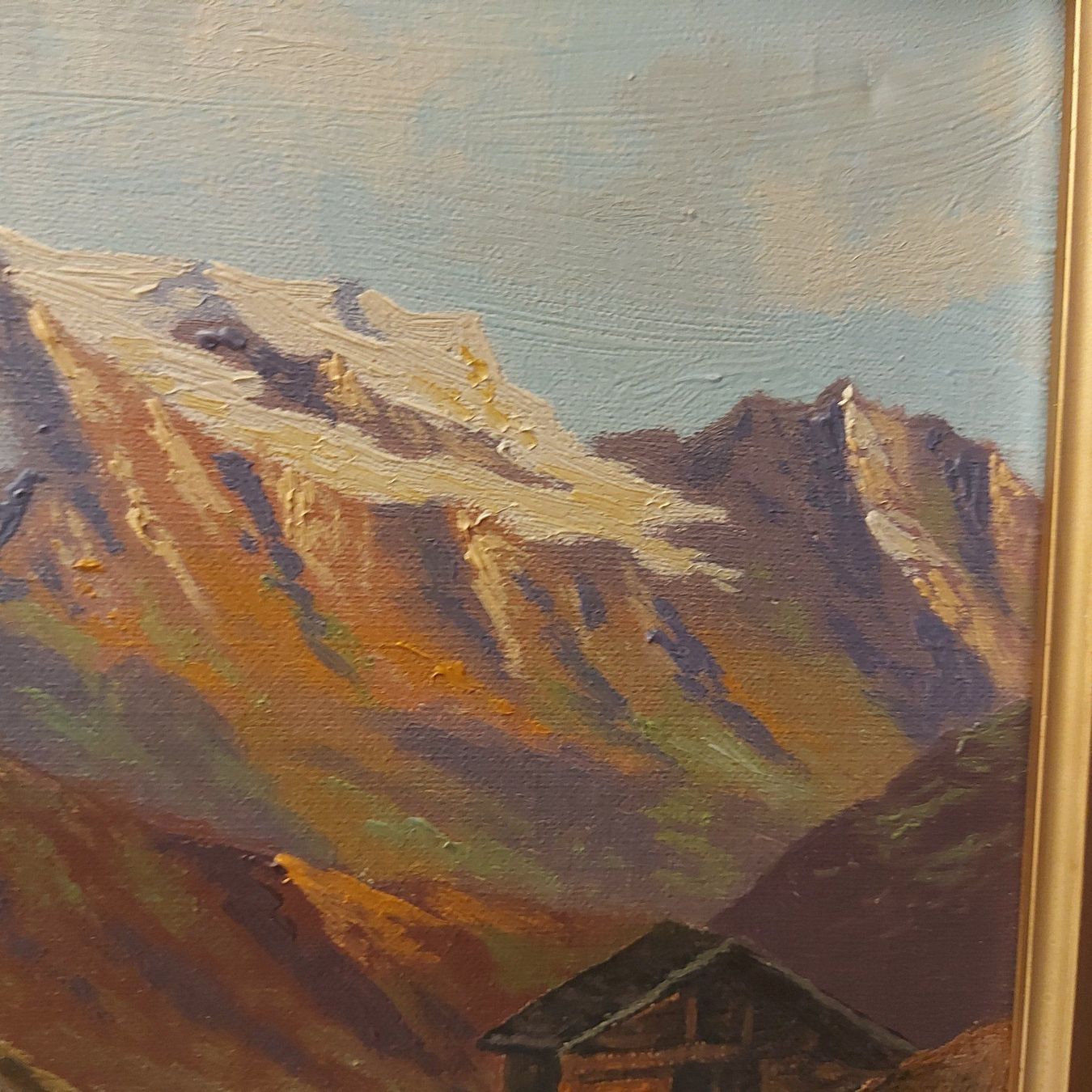 Gemälde: Gemälde "Monte Rosa" 34x40cm 1929   B.53# – Gebraucht aus Grenchen von swiss.antiques 4