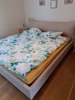 Bequemes Bett Maison du Monde, beige 180x200 inkl Matratze 