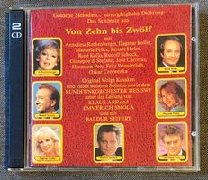 2 CDs Goldene Melodien von zehn bis zwölf Hermann Prey