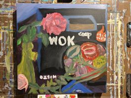 Originales Acrylgemälde "WOK" - Einzigartiges Kunstwerk!