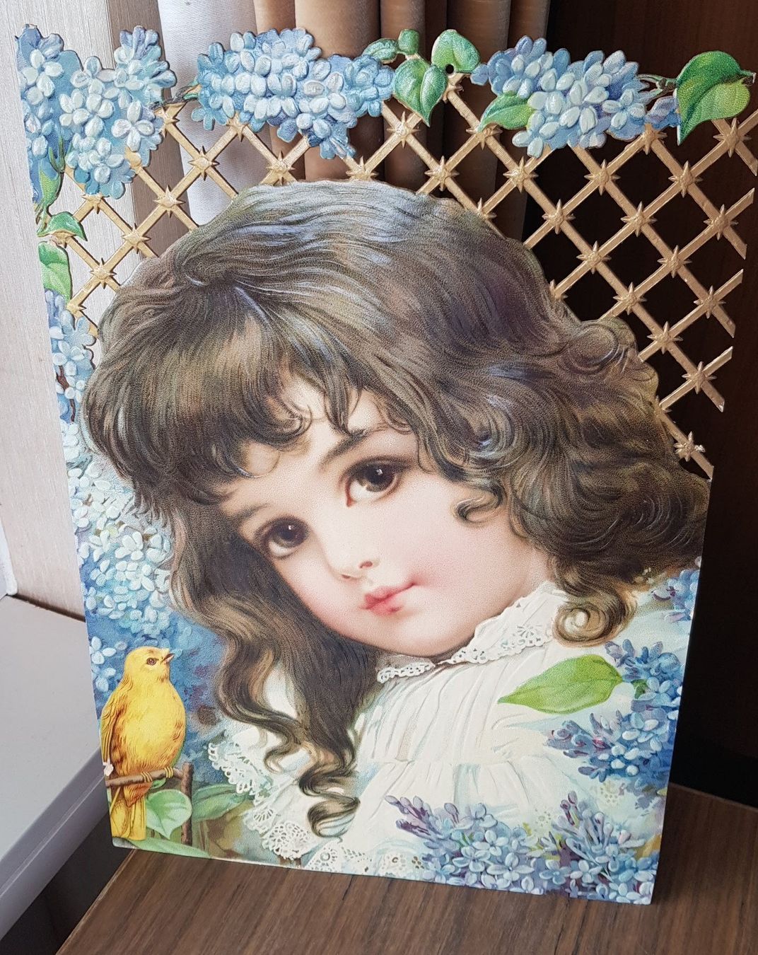 Grafiken & Lithographien: Bild Mädchen mit Kanarienvogel Jugendstil – Gebraucht aus Mörschwil von antiksalon 3