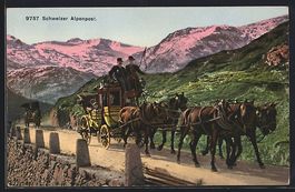 Schweizer Alpenpost, Postkutsche auf der