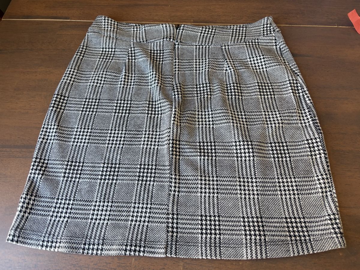 Gonne: Zebra stretch plaid mini skirt Size L – Usato da Nyon venduto da Deb_D39 1