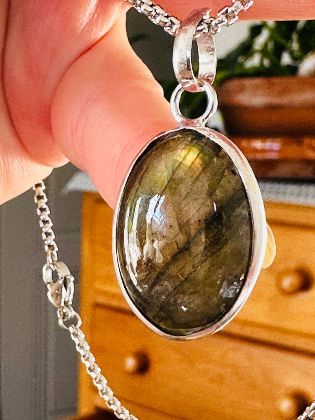 Catenine: Labradorite Gemstone Handmade Jewelry necklace – Nuovo e nell'imballaggio originale da Genève venduto da AGBERG 6