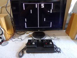 Telespiel Konsole TV SP.501 mit 2 Controllern 1977 Germany