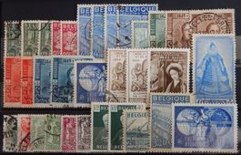 Belgien ex. Kat. 808-866 */gest. 1948/50